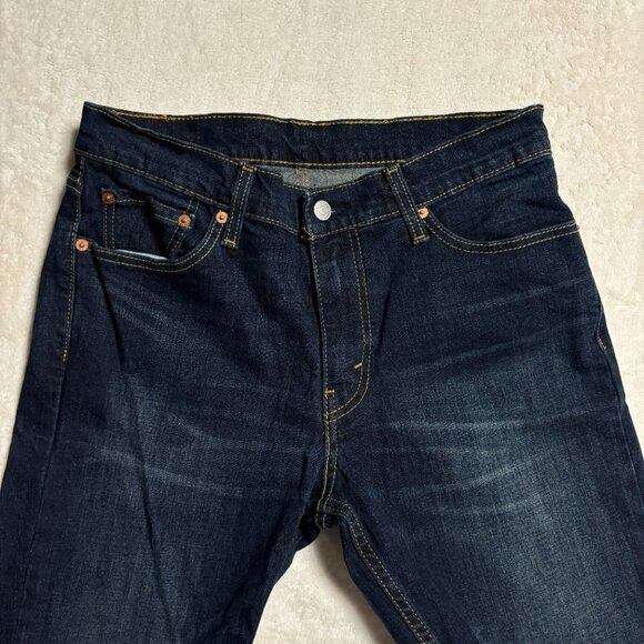 Levi Mens 511 Slim Fit Demin Jeans Size 32‎ x 34 Dark Wash - Picture 6 of 15